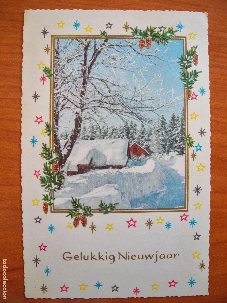 Cartes Postales: Postal de Navidad. Paisaje nevado. Circulada con sello 1965 9x14