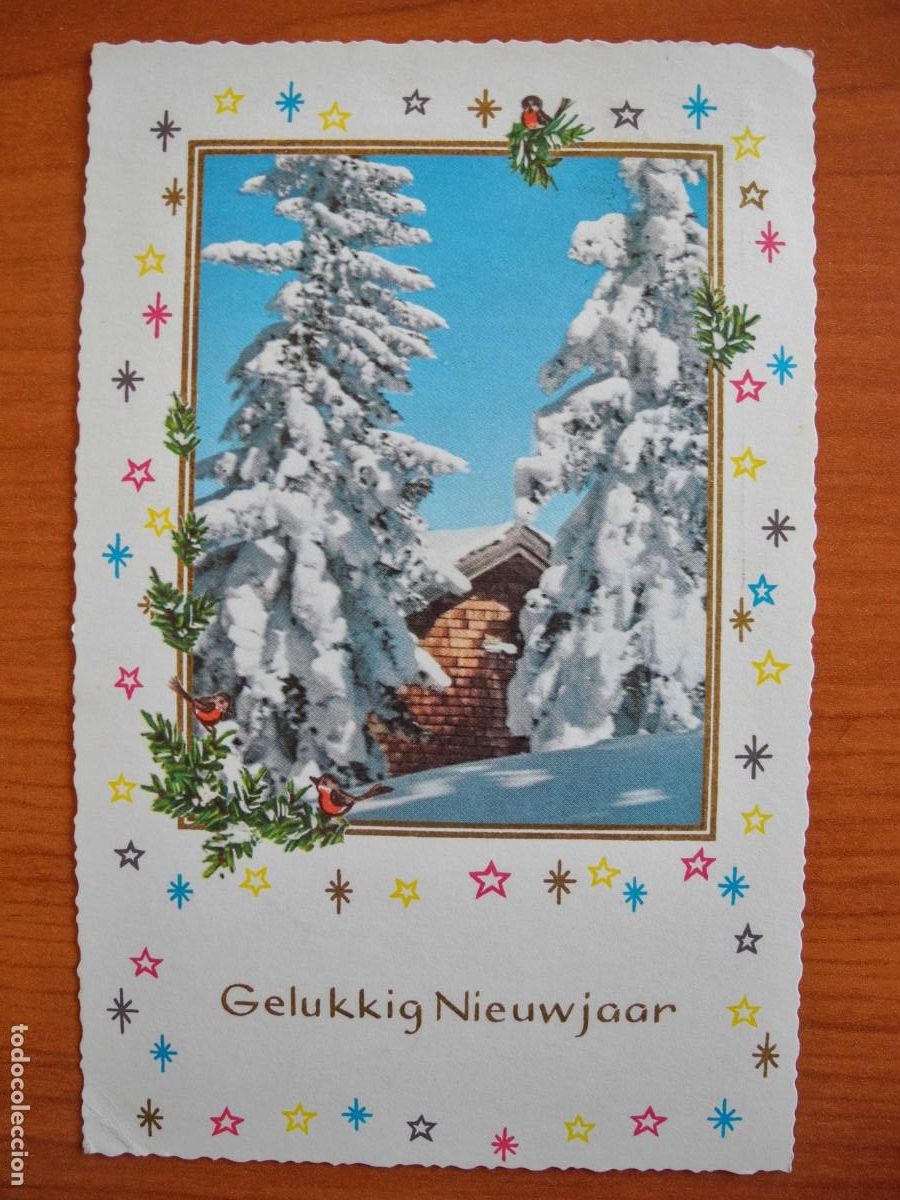 Cartes Postales: Postal de Navidad. Paisaje nevado. Circulada con sello 9x14