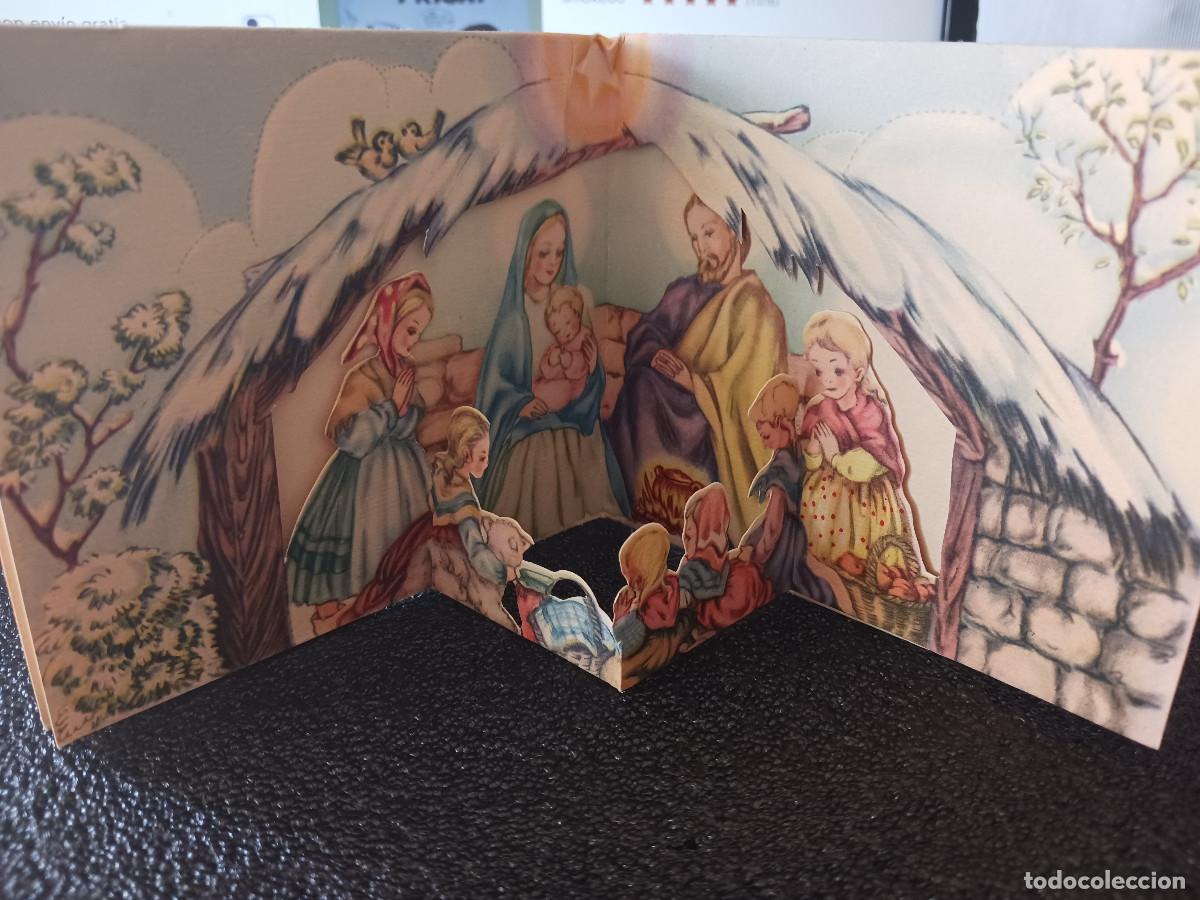 Postales: antiguo desplegable felicitacion de navidad C.C. N&ordm; 1, sin usar