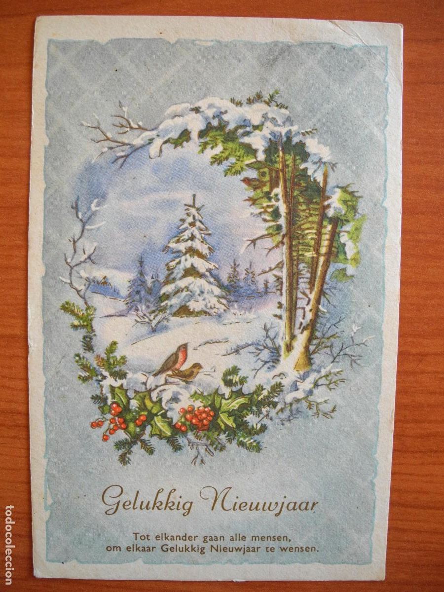 Cartes Postales: Postal de Navidad. Paisaje nevado. Circulada con sello 1962 9x14