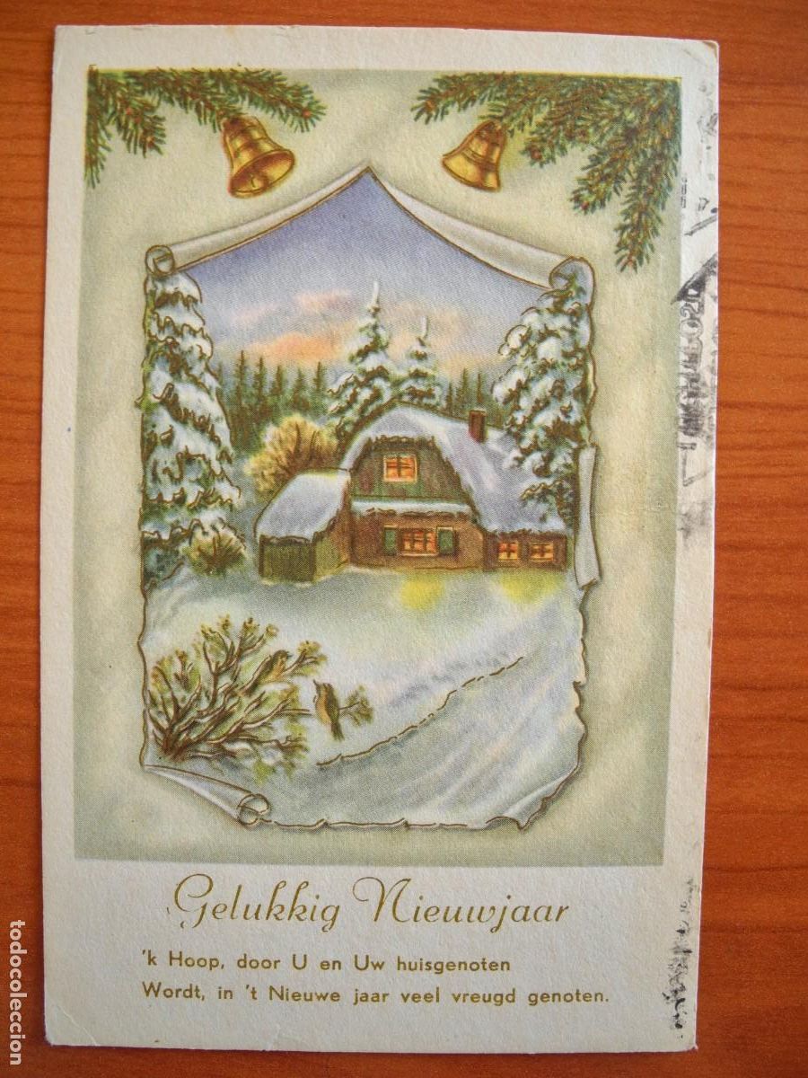 Postais: Postal de Navidad. Paisaje nevado. Circulada con sello 1968 9x14