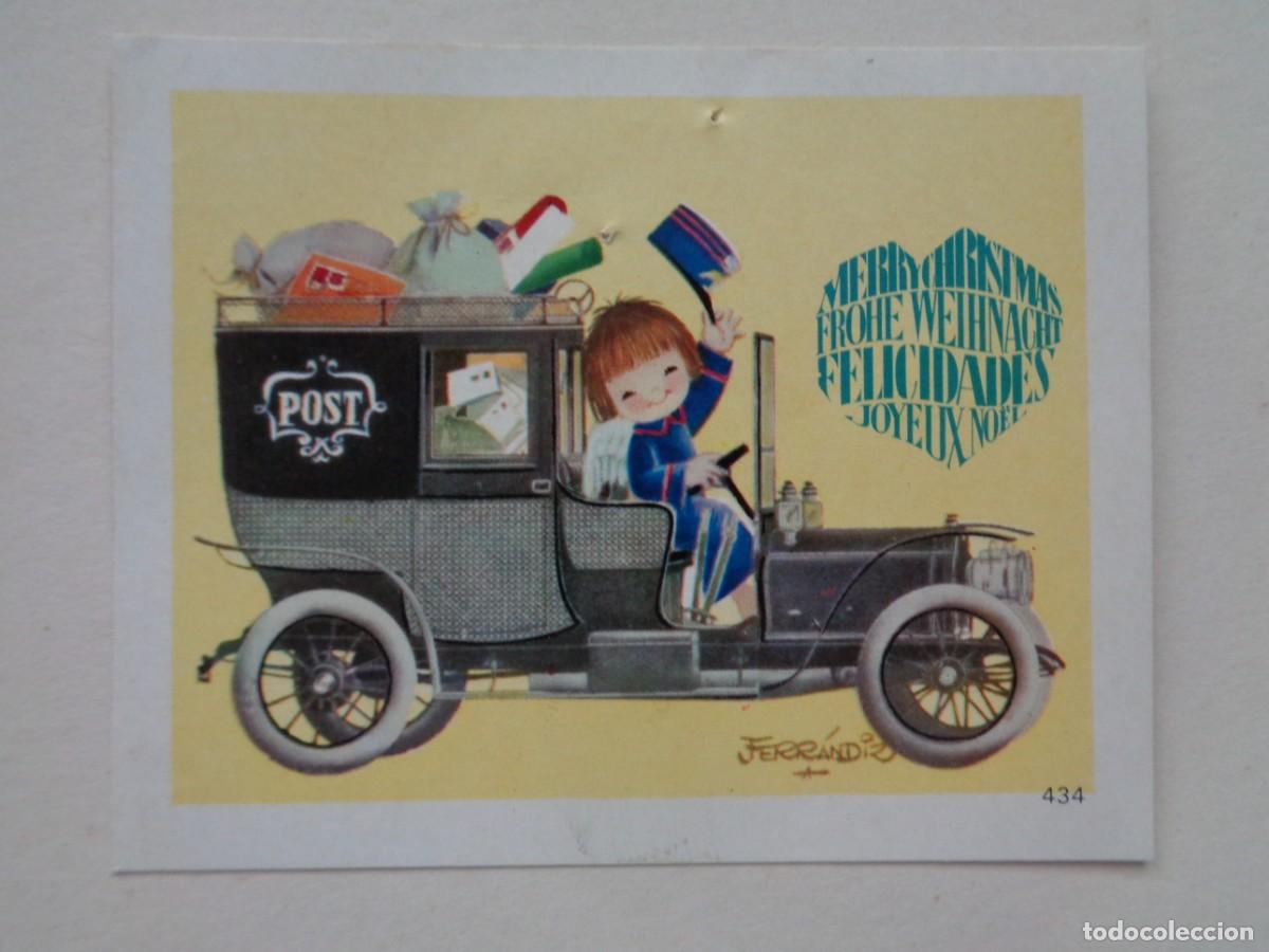 Postais: PEQUE&Ntilde;A TARJETA DE FELICITACION DE NAVIDAD DE FERRANDIZ . A&Ntilde;OS 60