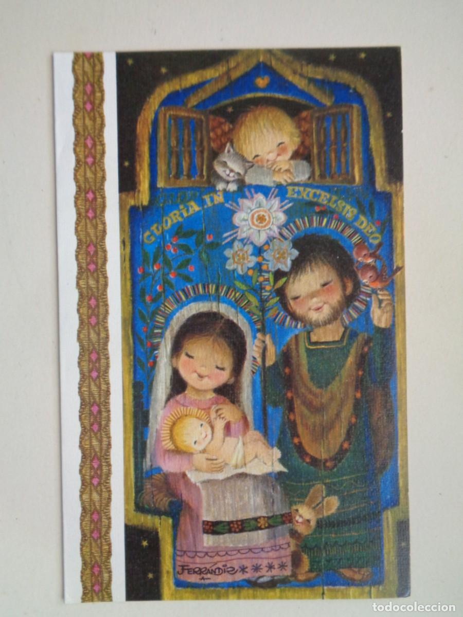 Postais: BONITA TARJETA DE FELICITACION DE NAVIDAD DE FERRANDIZ . A&Ntilde;OS 60