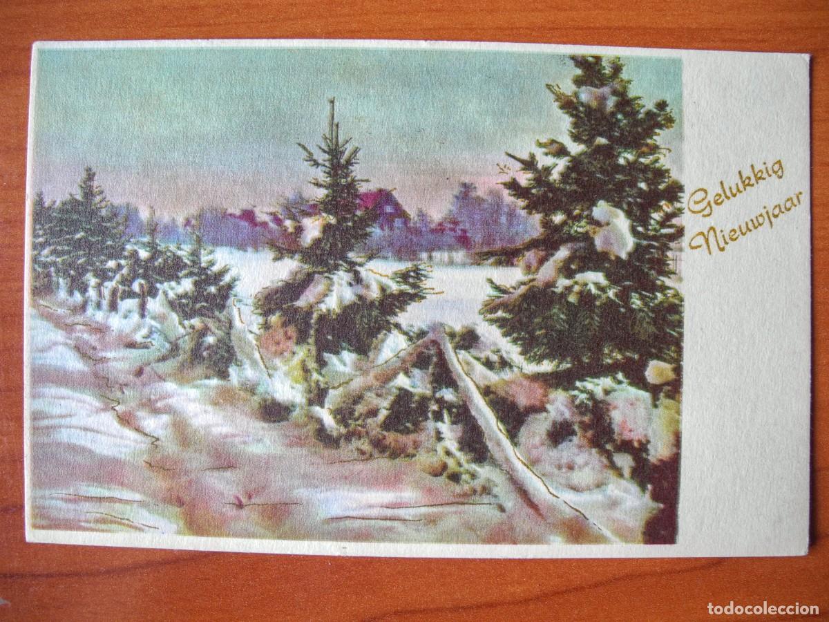Postales: Postal de Navidad. Paisaje nevado. Nueva 14x9