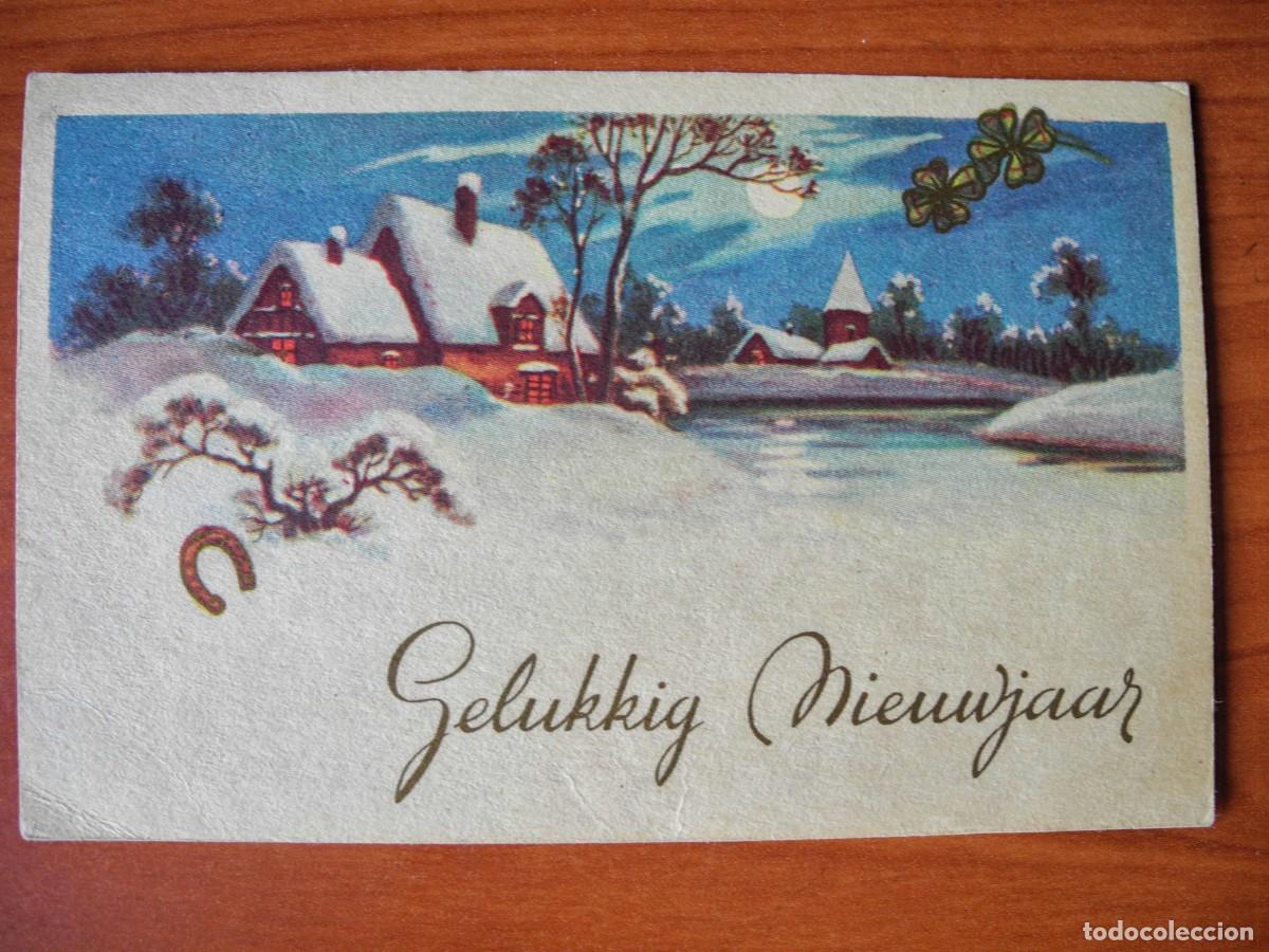 Postales: Postal de Navidad. Paisaje nevado. Circulada sin sello 1951 14x9