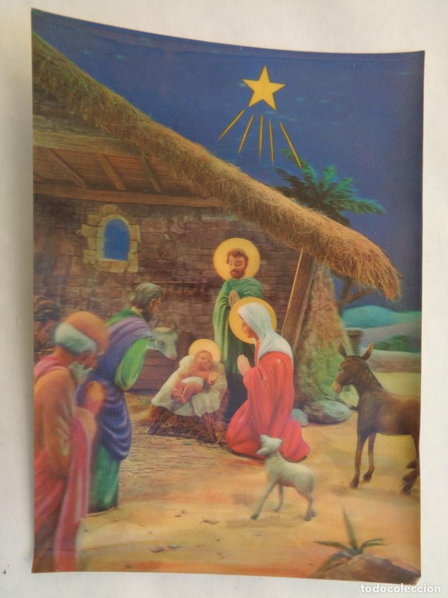 Cartes Postales: PRECIOSA POSTAL TIPO VISIORAMA DEL PORTAL DE BELEN , NAVIDAD , A&Ntilde;OS 60