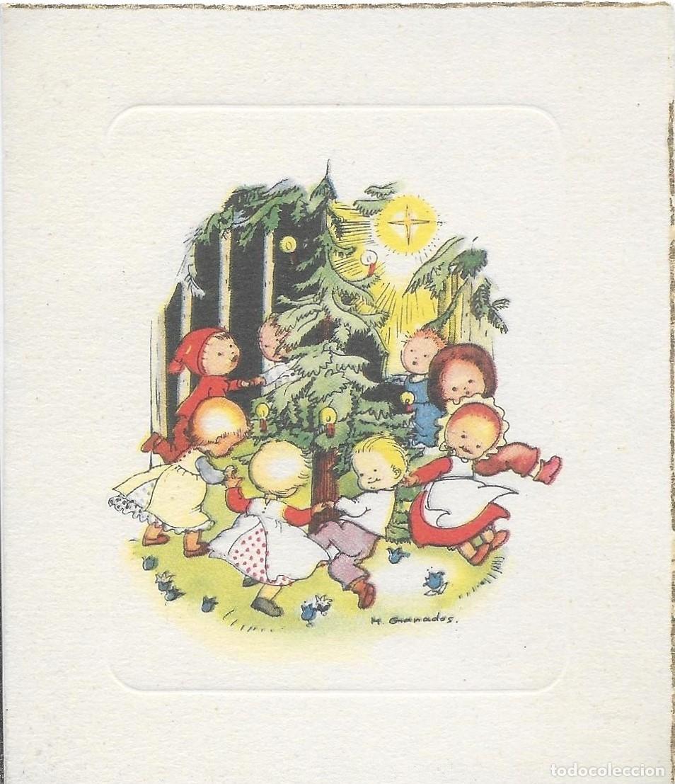 Postcards: 2046G - M. GRANADOS - FELICITACI&Oacute;N NAVIDAD DEPARTAMENTO DE PIEDAD HH.DEL TRABAJO - 1956 - 10X8 CM
