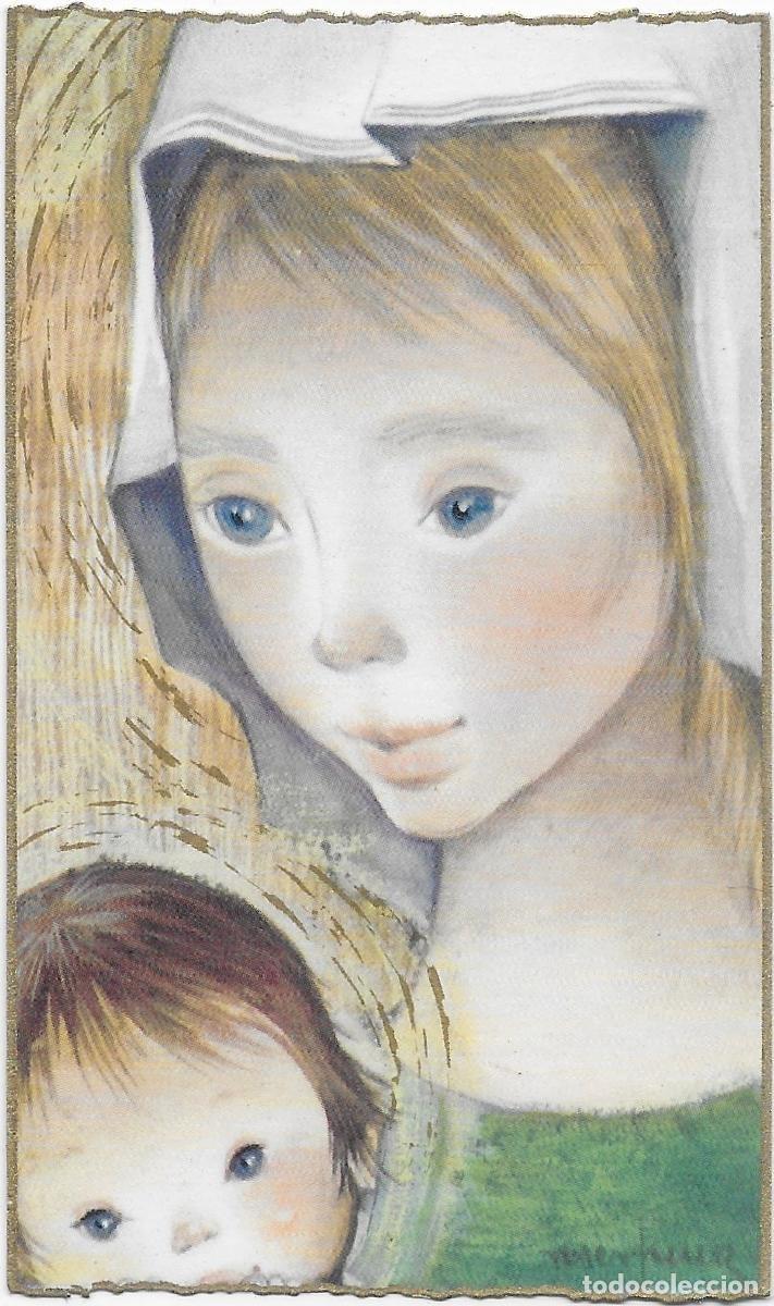 Postais: 2087G - ROSER PUIG - LA VIRGEN Y EL NI&Ntilde;O -EDICIONES ORTIZ R610-3 - IMPRESA EN 1963 - 10X6 CM