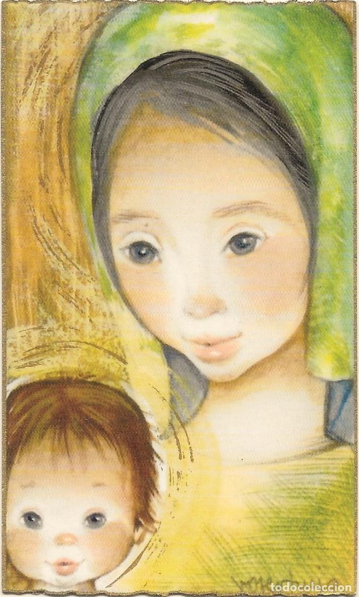 Postais: 2087G - ROSER PUIG - LA VIRGEN Y EL NI&Ntilde;O -EDICIONES ORTIZ R610-5- IMPRESA EN 1963 - 10X6 CM