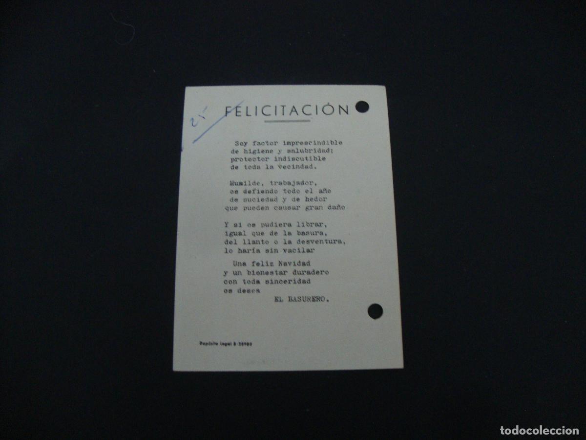 Postales: FELICITACION OFICIOS EL BASURERO - Foto 2