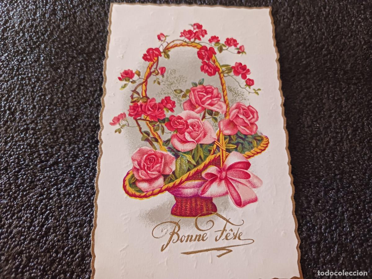 Cartes Postales: bonne fete, fleurs gil, photocrom, circulada