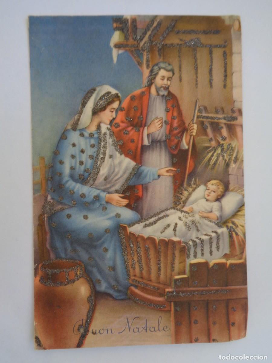 Cartes Postales: BONITA POSTAL DE FELICITACION DE NAVIDAD . ITALIA A&Ntilde;OS 50