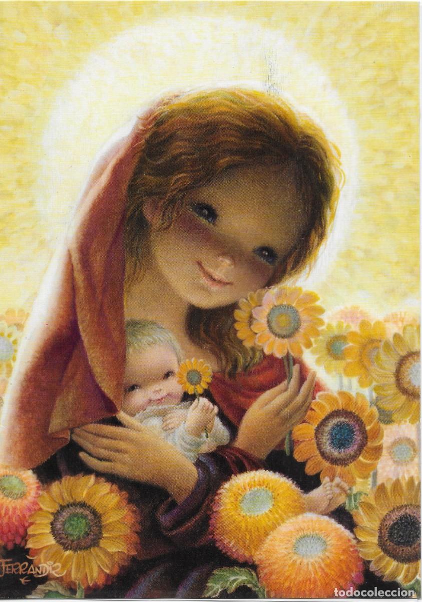 Postais: 0899A - FERR&Aacute;NDIZ- LA VIRGEN DEL SOL- SUBI SERIE V. 1764.1- DIPTICA 23,5X17 CM - NUEVA