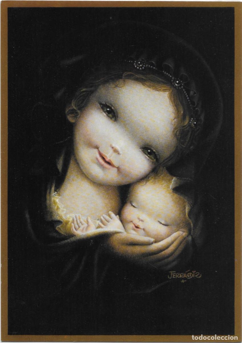 Postais: 0899A - FERR&Aacute;NDIZ- LA VIRGEN Y EL REDENTOR - EDIC. SUBI SERIE V.1700.2 -DIPTICA 23,5X17 CM- NUEVA
