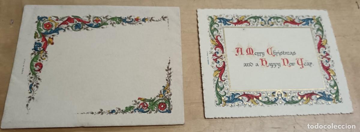 Postales: POSTAL NAVIDAD + SOBRE PINTADA A MANO 10X8 CM.