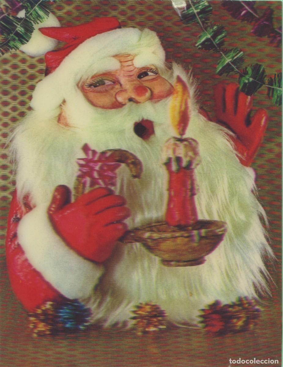 Postales: Postal navide&ntilde;a de Pap&aacute; Noel en 3D - Foto 1