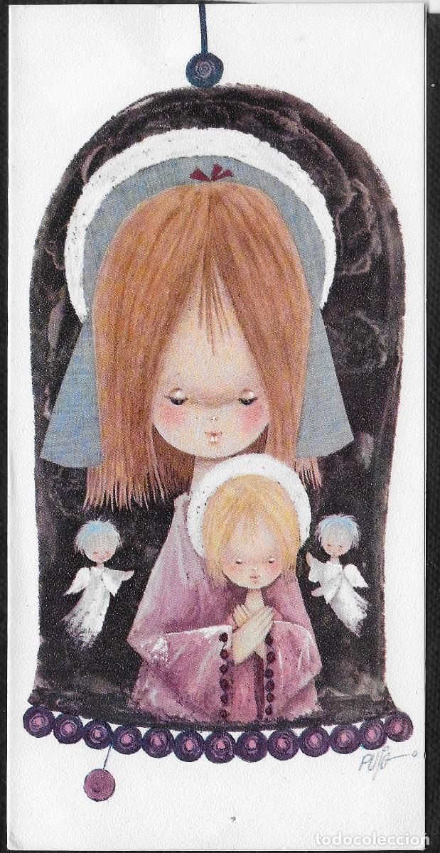 Postales: 8971 - PUIG -PRECIOSA ALEGORIA NAVIDE&Ntilde;A- EDICIONES KIN-K&Eacute; 5201 - DIPTICA 19,2X9,5 CM