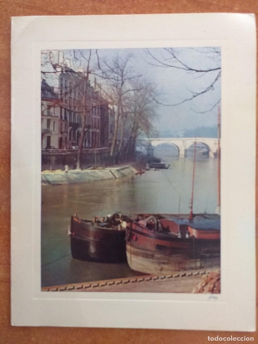 Postkarten: POSTAL NAVIDE&Ntilde;A FRANCESA - PUENTE SOBRE R&Iacute;O