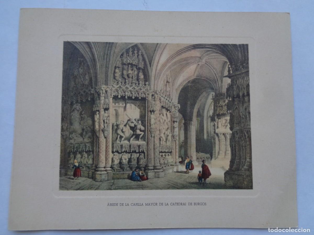Postkarten: TARJETA DE FELICITACION CON DIBUJO DEL ABSIDE DE LA CATEDRAL DE BURGOS . BANCO DE BILBAO 1957