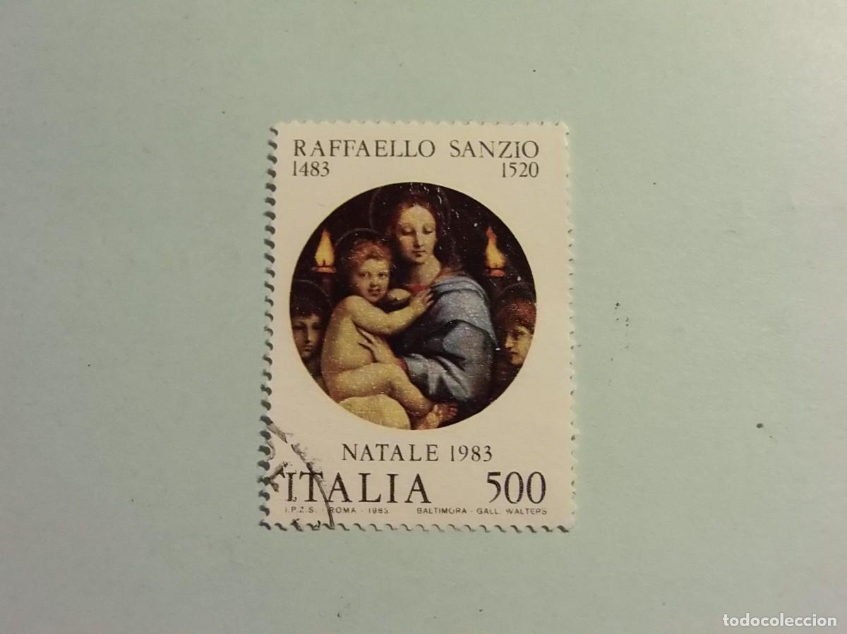 Postkarten: ITALIA 1983 - NAVIDAD, PINTURA - VIRGEN DE RAFAEL (1483-1520).