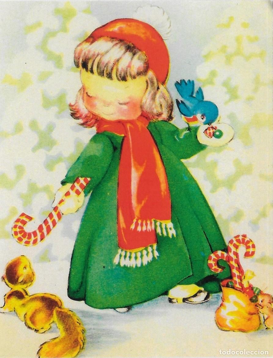 Cartes Postales: 8871 - LA NI&Ntilde;A QUE REPARTE BASTONES CON CARAMELO DE NAVIDAD -SERIE CE-5002- 14X11 CM