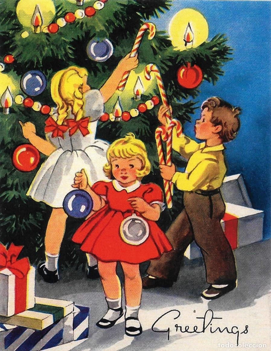 Cartes Postales: 8874- DECORANDO EL &Aacute;RBOL DE NAVIDAD-PRECIOSA POSTAL - SERIE CE-5002- 14X11 CM