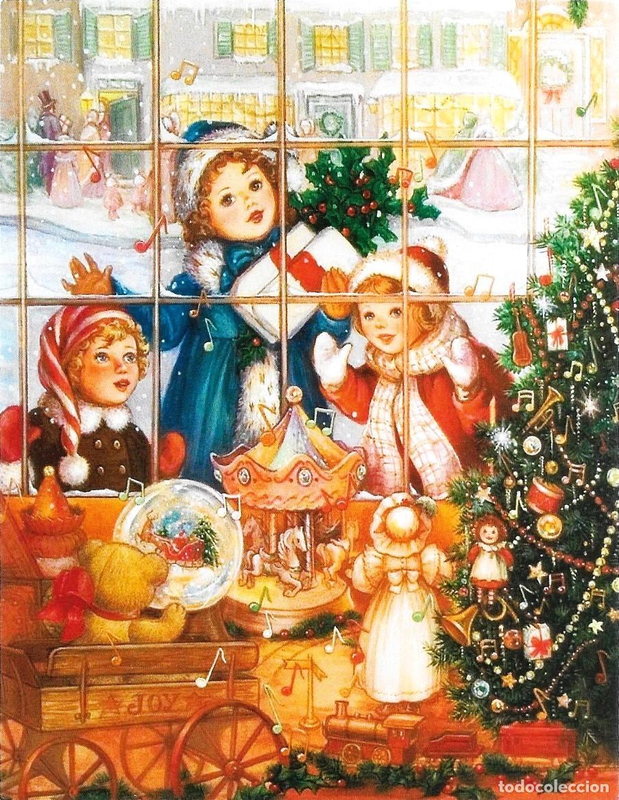 Cartes Postales: 8877 - NI&Ntilde;AS MIRANDO ESCAPARATES NAVIDE&Ntilde;OS -BELLEZA DE POSTAL- SERIE CE-5014- 14X11 CM