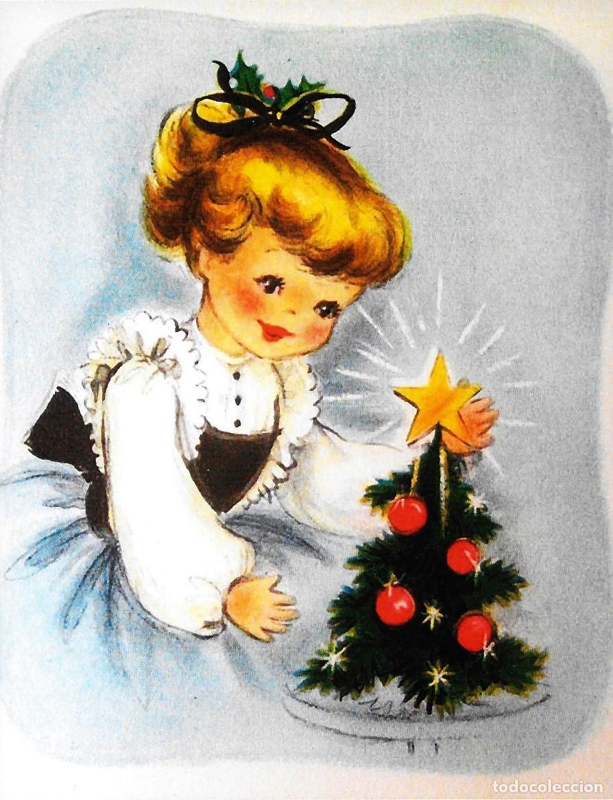 Postales: 8881 - COLOCANDO LA ESTRELLA DE BEL&Eacute;N EN EL &Aacute;RBOL- SERIE CE-5014- 14X11 CM