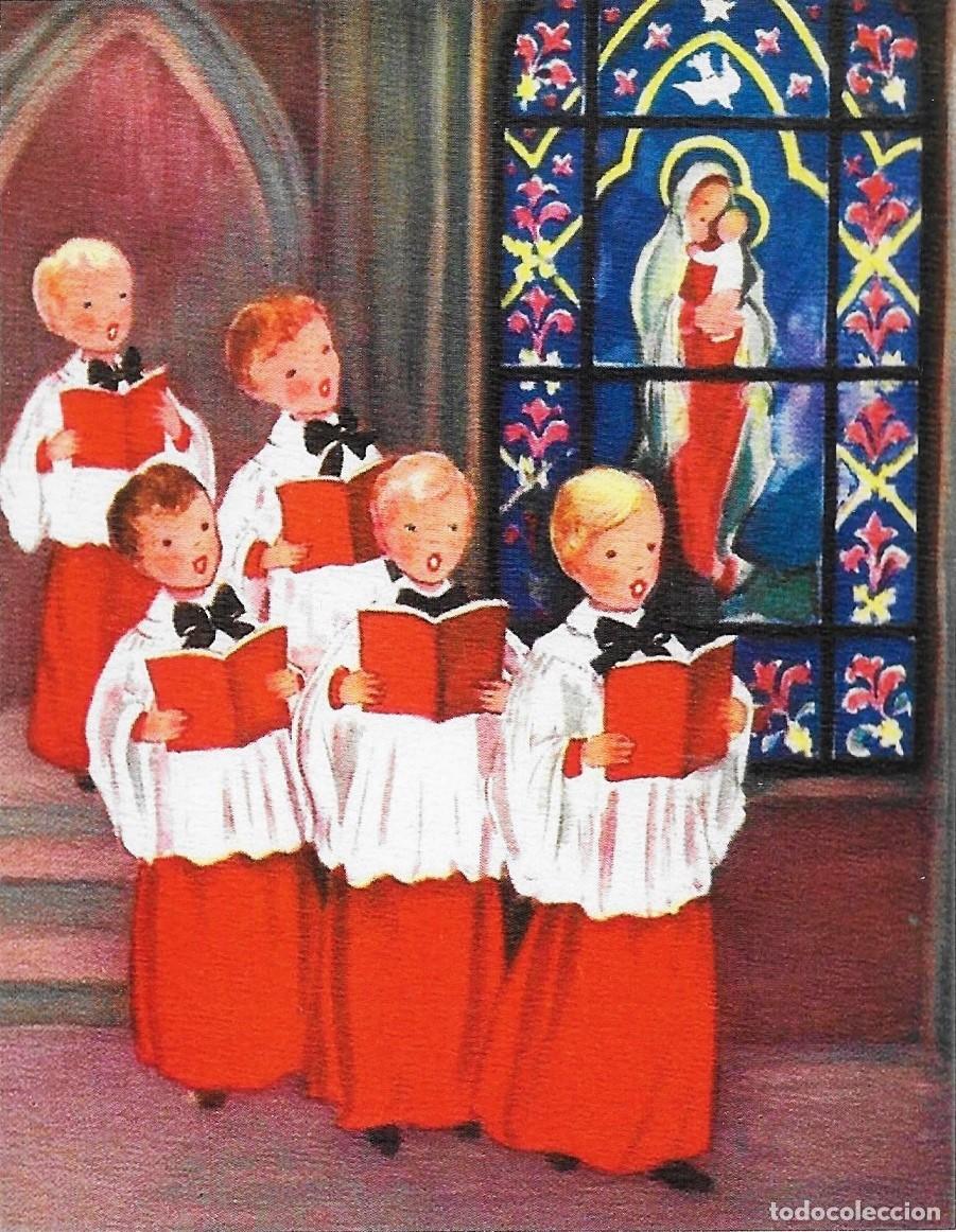 Postais: 8886 - UN CORO NAVIDE&Ntilde;O MUY ESPECIAL -BONITA POSTAL SERIE CE-5014- 14X11 CM