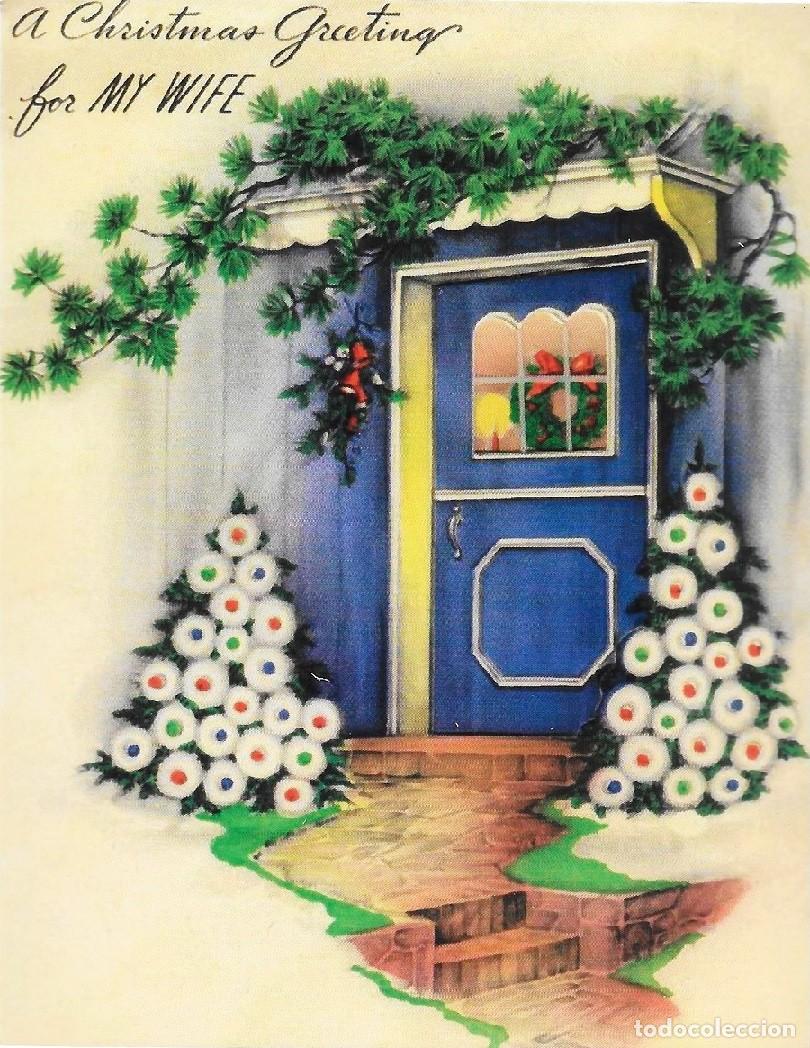 Postais: 8894 - UNA ENTRADA DECORADA EN NAVIDAD -SERIE CE-5002- 14X11 CM