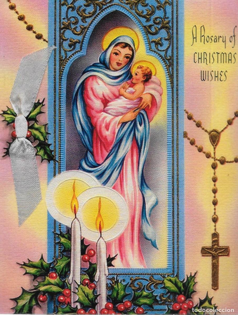 Postais: 8895 -UN ROSARIO DE FELICITACIONES DE NAVIDAD - SERIE CE-5002- 14X11 CM
