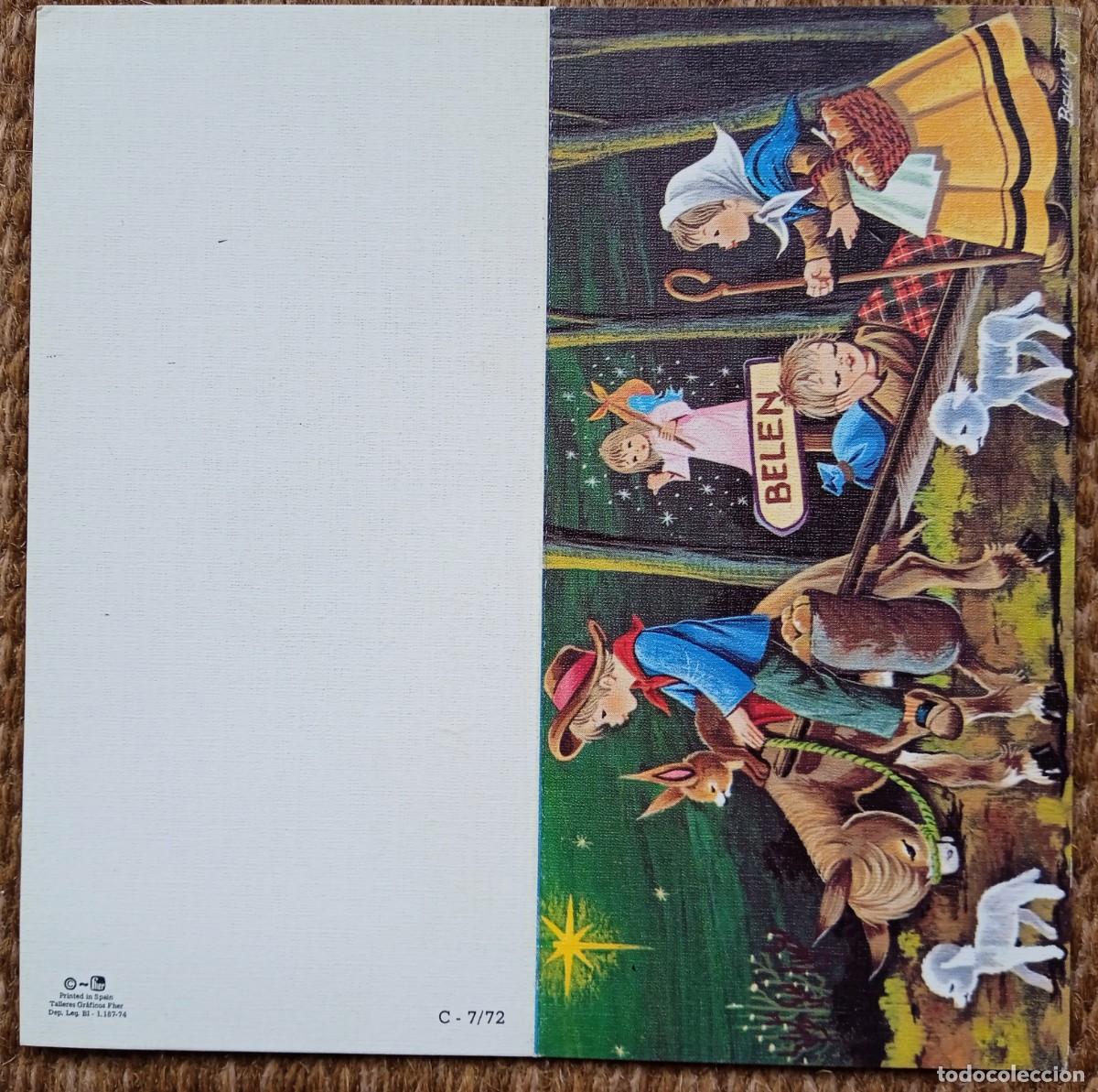 Postales: TARJETA DE NAVIDAD ESCRITA - Foto 2