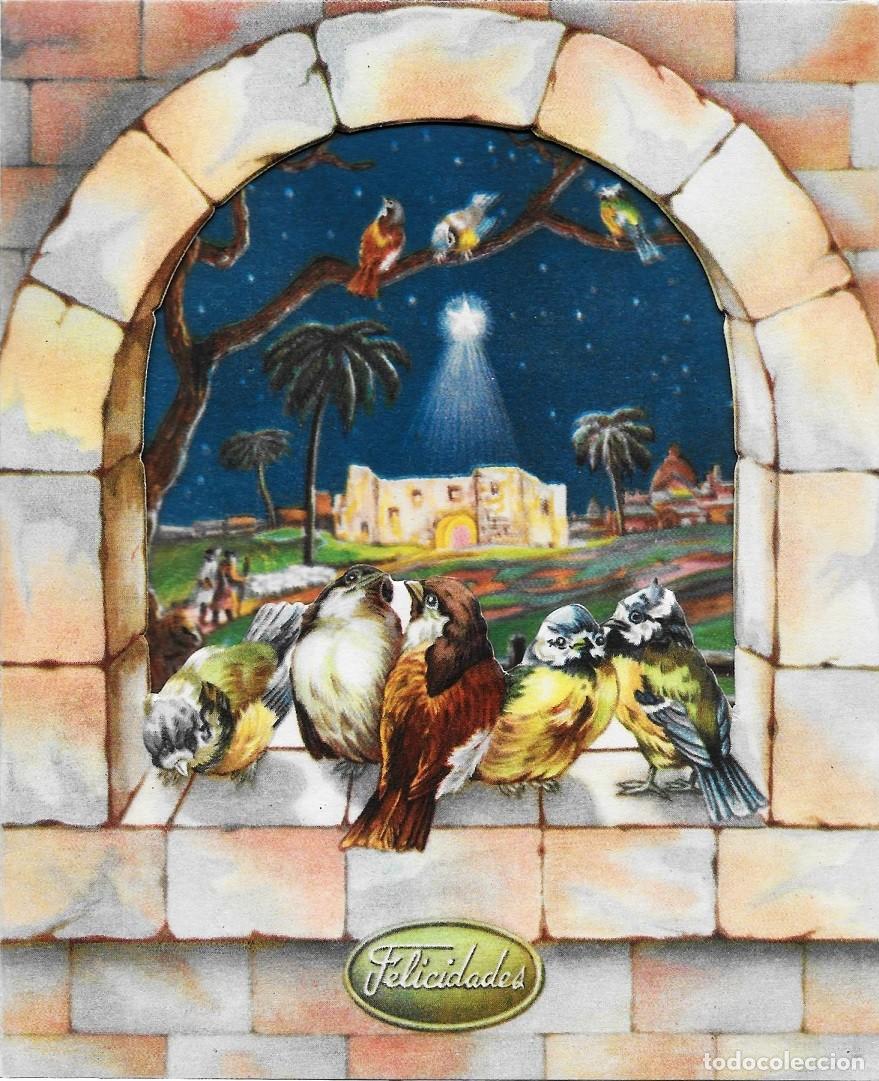 Cartes Postales: 8537 - BEL&Eacute;N- POSTAL DE FELICIDADES- DIPTICA ,TROQUELADA CON VENTANA 15,2X12,5 CM