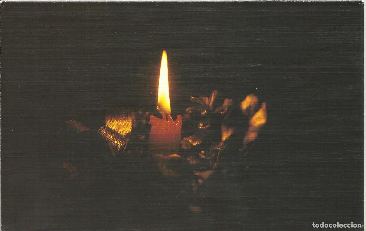 Postcards: Postal Navidad. Polonia. Vela. G4. Doble p&aacute;gina. 1992. Escrita. 18x11,5 cm.