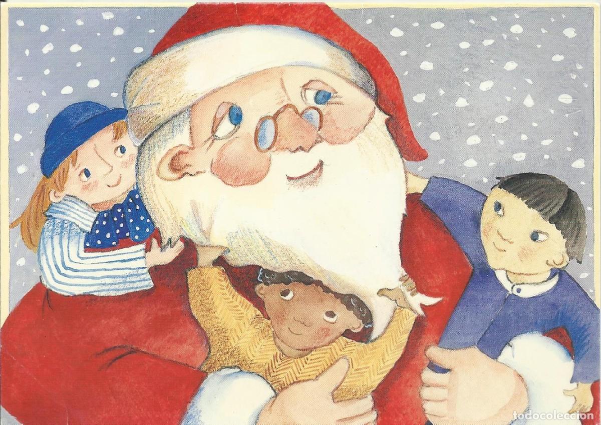 Postcards: Postal Navidad. Grecia. Aldeas Infantiles SOS. Doble p&aacute;gina. 1998. Escrita. 17x12 cm.