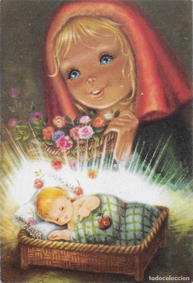 Cartes Postales: 8558 -CONTIJOCH? LA VIRGEN CUSTODIANDO A SU HIJO- EDICIONES CREACIONES 7052.3 - DIPTICA 12X8,2 CM