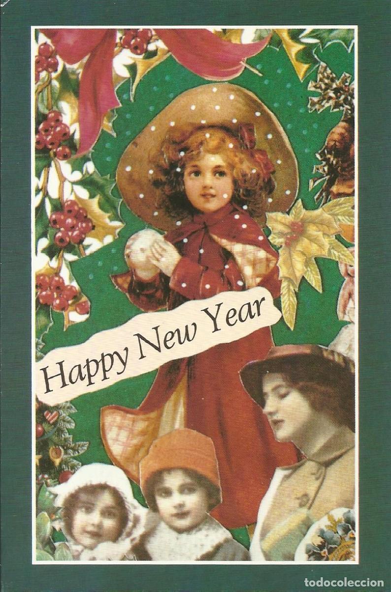Postcards: Postal Navidad. Happy New Year. Spanjersberg. Holanda. 1992. Doble p&aacute;gina. 10x16 cm. Escrita.