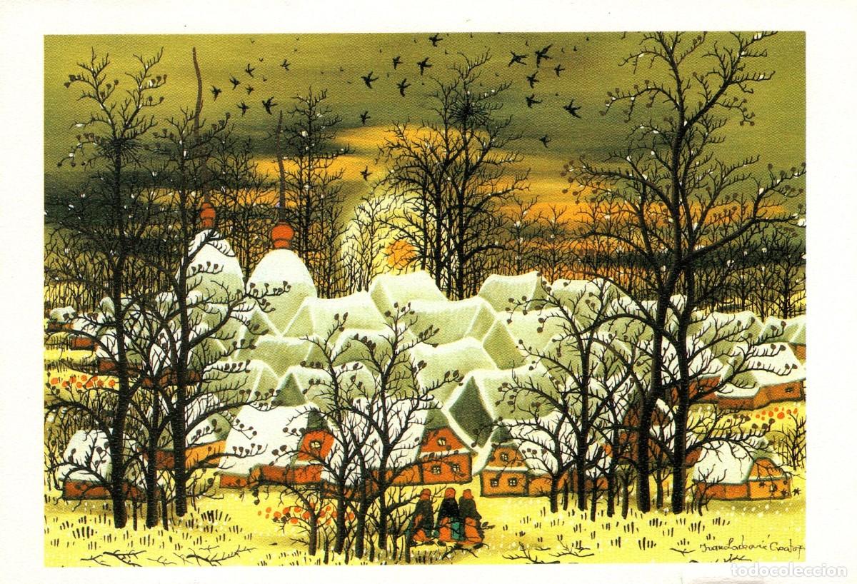 Postcards: Felicitaci&oacute;n Navidad 1999. Ivan Lackovic. Croacia. Paisaje invernal. Escrita.