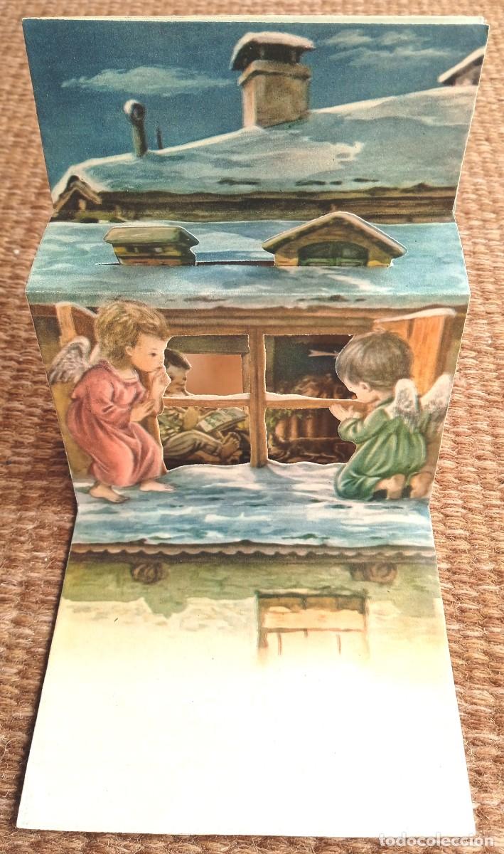 Postales: TARJETA DE NAVIDAD TROQUELADA - ESCRITA - Foto 2