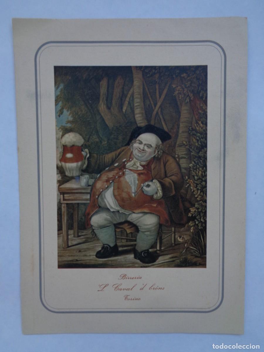 Postcards: BONITA TARJETA DE FELICITACION DE NAVIDAD DE BIRRERIA &acute;L CAVAL &acute;D BRONS DE TURIN . A&Ntilde;OS 50