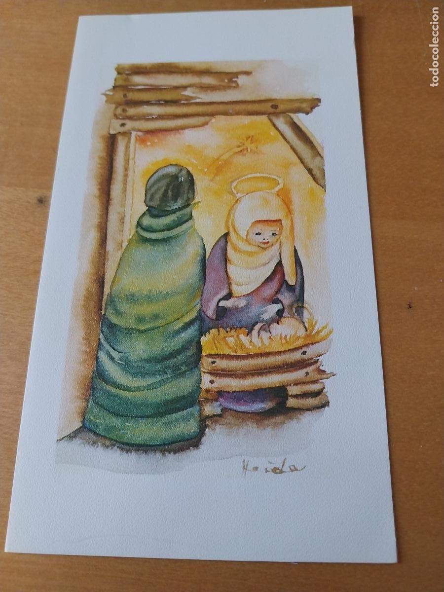 Cartes Postales: NAVIDAD ILUSTRACION HEIDA PORTAL A&Ntilde;OS 70 TARJETA DIPTICO ORTIZ 130.31 16 X 9CM ESCRITA