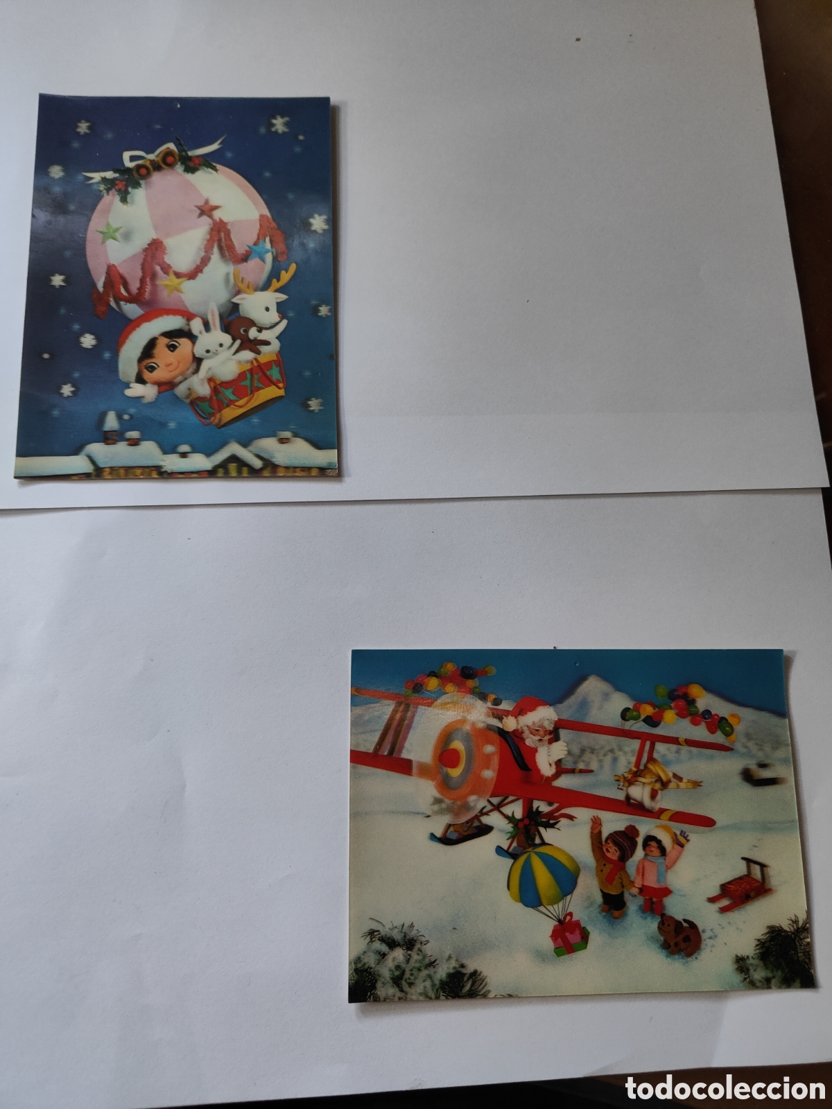 Postales: 2 POSTALES NAVIDE&Ntilde;AS TRIDIMENSIONALES - Foto 1