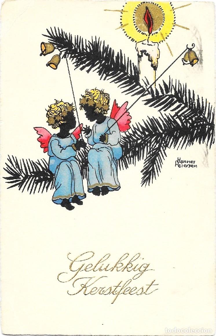 Postkarten: 8170 - HERMOSA POSTAL ORIGINAL- NI&Ntilde;OS CON MU&Ntilde;ECO DE NIEVE- EDICIONES ALEMANAS- CIRCULADA 1966