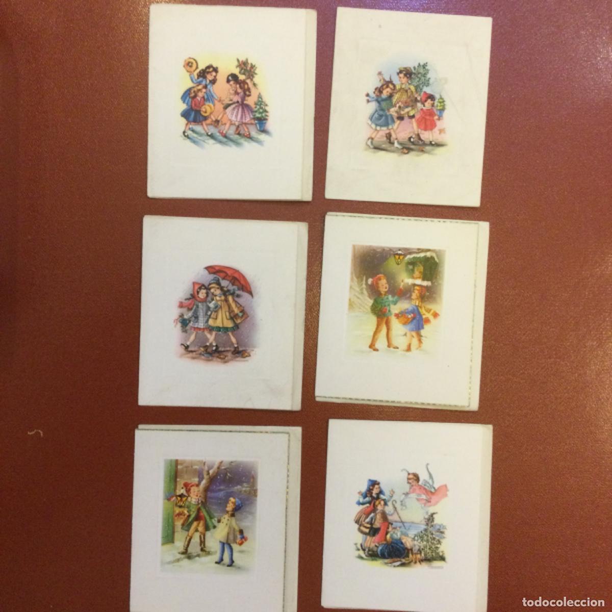 Postkarten: Postales de Navidad con sobre. (Lote de 6). A&ntilde;os 60