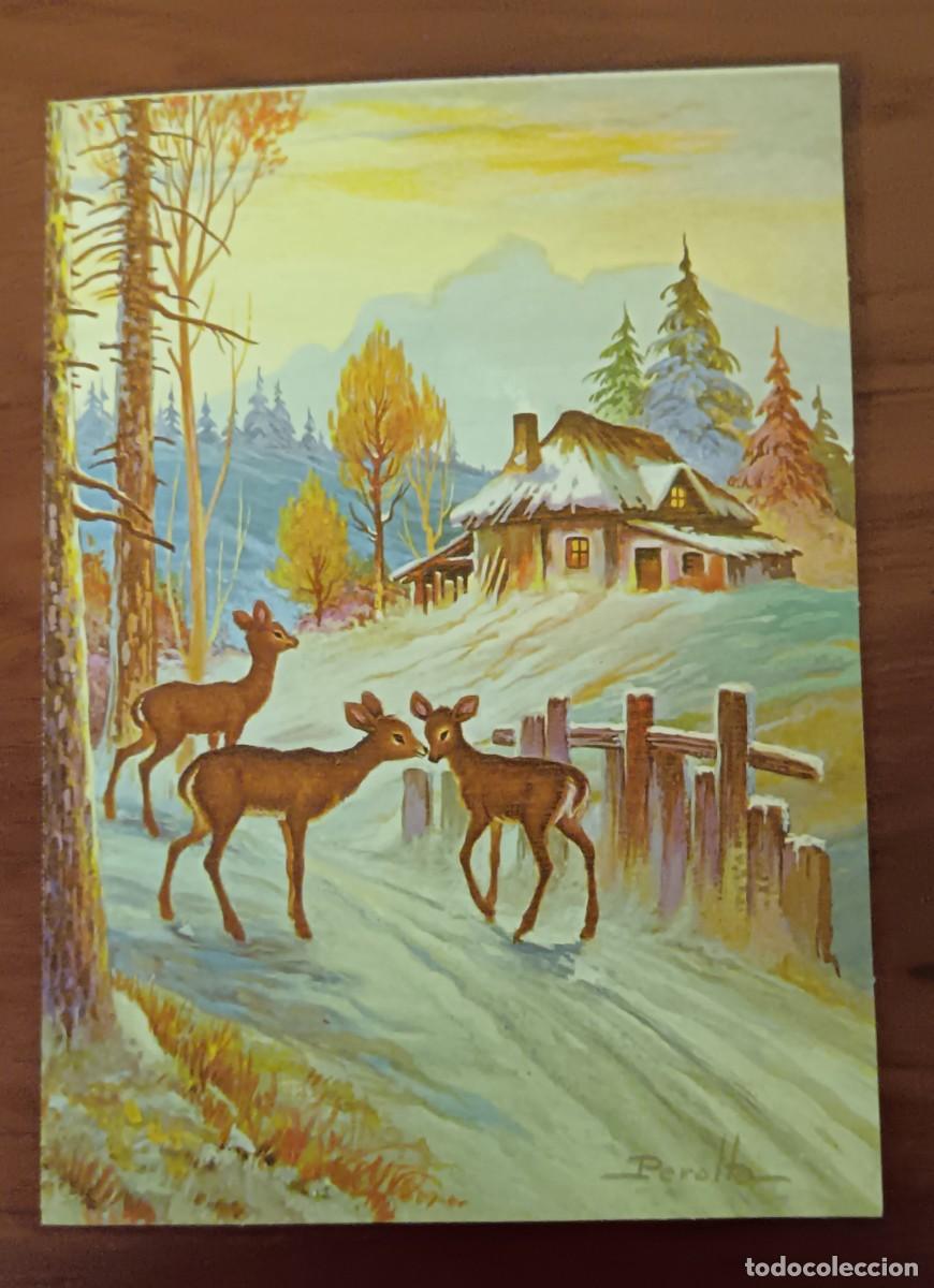 Postais: POSTAL NAVIDAD TROQUELADA DESPLEGABLE ILUSTRADA POR PERALTA CYZ N&ordm; 2096-15 16X11,5 CM. SIN ESCRIBIR