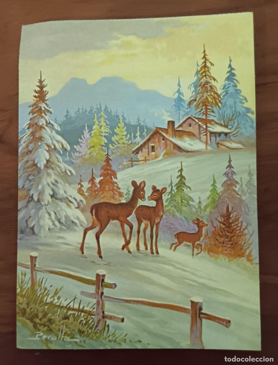 Postales: POSTAL NAVIDAD TROQUELADA DESPLEGABLE ILUSTRADA POR PERALTA CYZ N&ordm; 2096/157-B 16X11,5 CM.