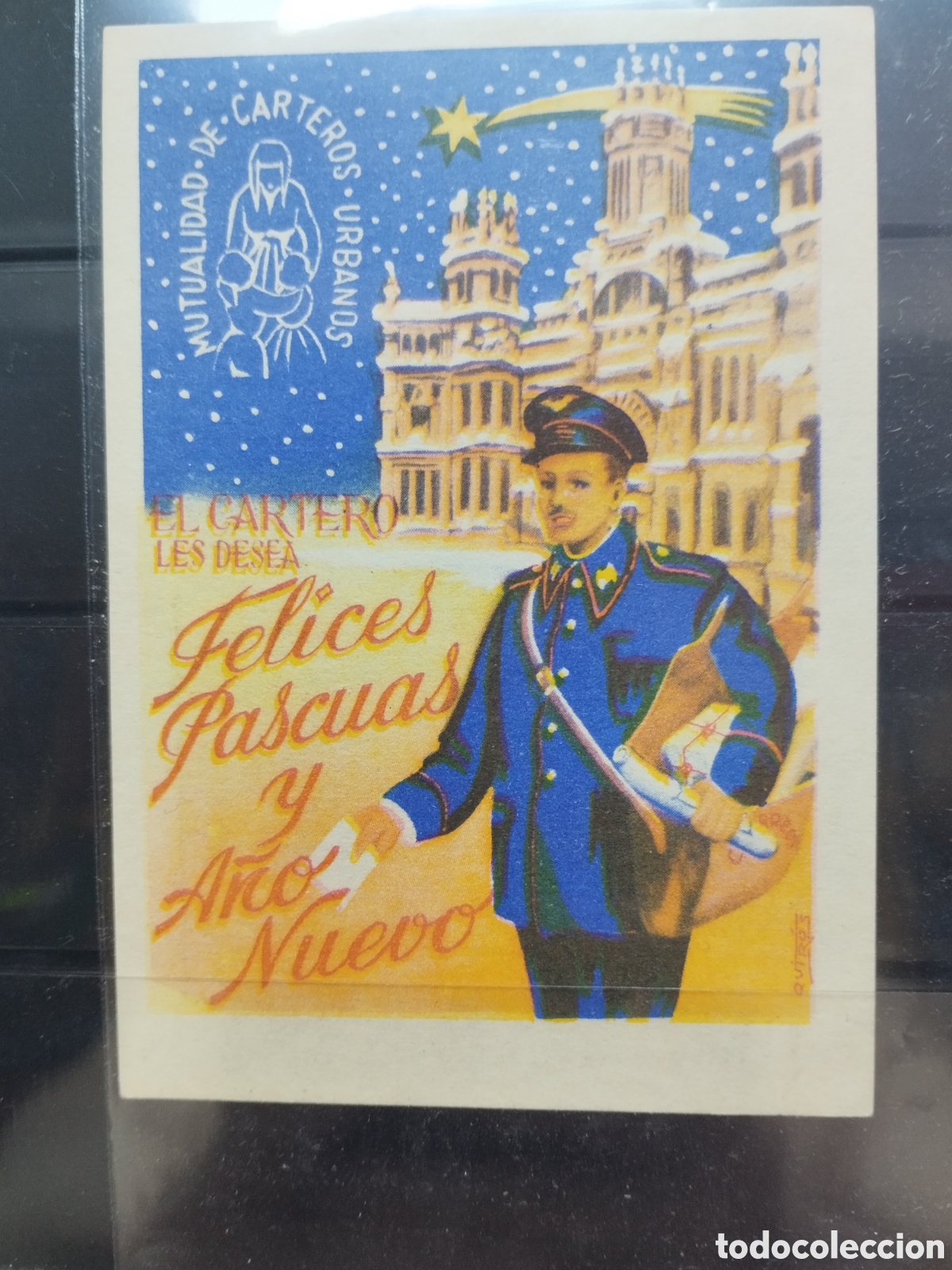 Cartes Postales: Mutualidad de carteros urbanos felicitaci&oacute;n navide&ntilde;a