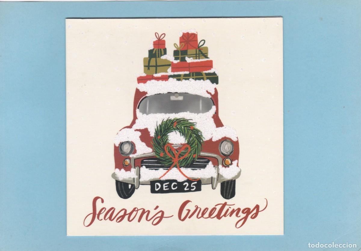 Postales: POSTAL DOBLE NAVIDAD - SEASONS GREETINGS - Foto 1