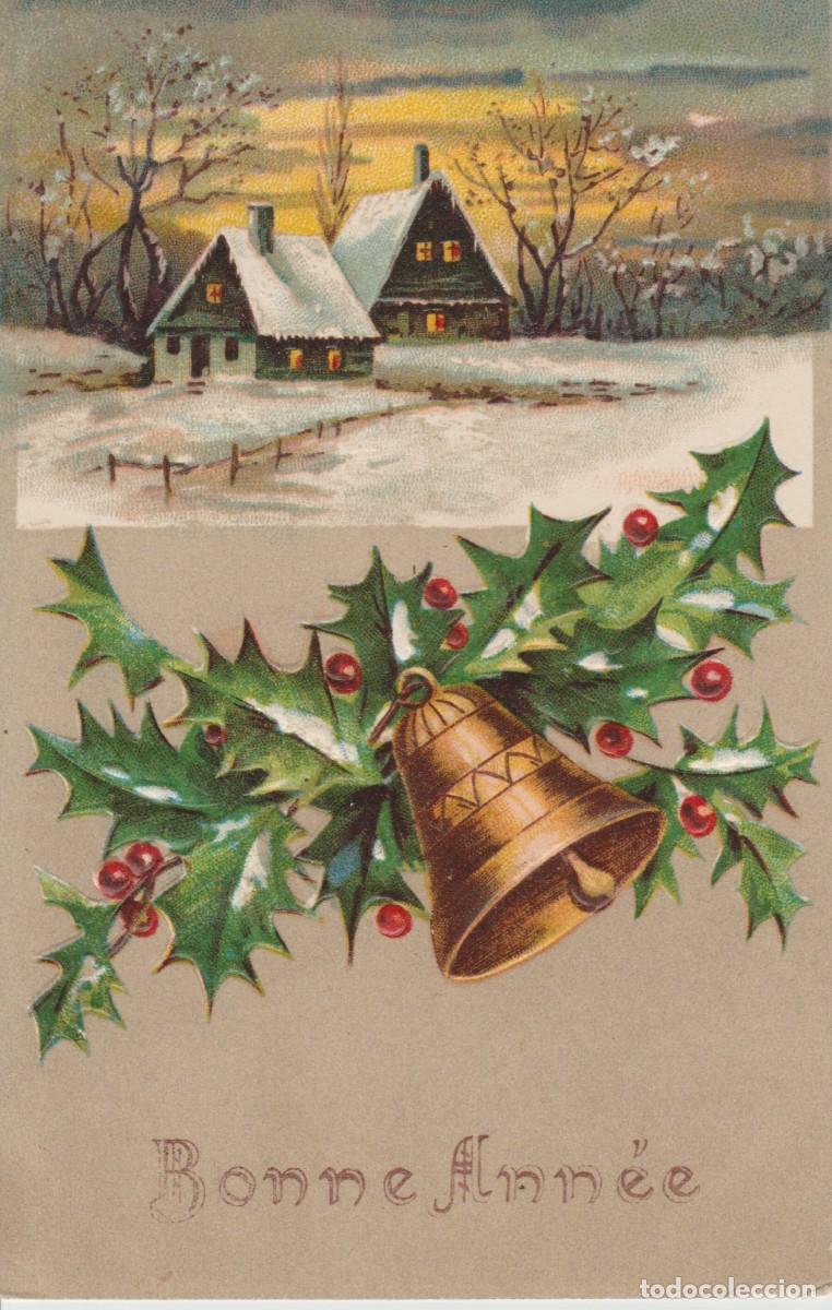 Postkarten: ANTIGUA POSTAL DE NAVIDAD. RELIEVE. IMPRESO EN ALEMANIA