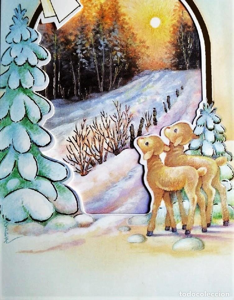 Postkarten: 6020N - LOP&Eacute;Z - EDICIONES VIKINGO N&ordm; 1075- TRIPTICA, TROQUELADA 17,5X11 CM